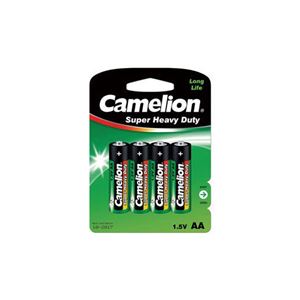 （まとめ）Camelion 単3形マンガン電池 4本パック R6P-BP4G【×50セット】 - 拡大画像