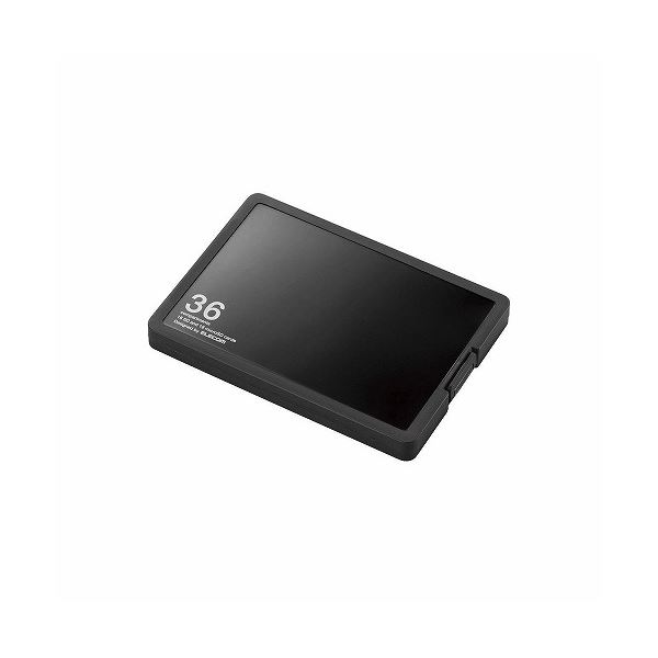 （まとめ）エレコム SD／microSDカードケース（プラスチックタイプ） CMC-SDCPP36BK(×5セット) b04