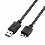 （まとめ）エレコム USB3.0ケーブル（A-microB） MPA-U3AMB10BK【×3セット】