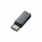 （まとめ）エレコム 回転式USB2.0メモリ MF-RSU204GBK／E【×5セット】