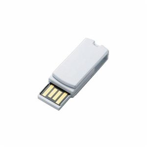 （まとめ）エレコム 回転式USB2.0メモリ MF-RSU204GWH／E【×5セット】 - 拡大画像