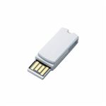 （まとめ）エレコム 回転式USB2.0メモリ MF-RSU204GWH／E【×5セット】