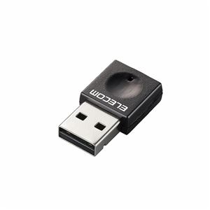 （まとめ）エレコム 300Mbps USB無線小型LANアダプタ WDC-300SU2SBK【×2セット】 - 拡大画像