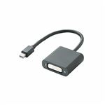 （まとめ）エレコム Mini DisplayPort-DVI変換アダプタ AD-MDPDVIBK【×2セット】