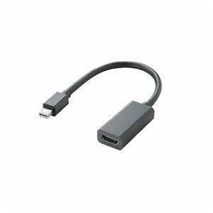 （まとめ）エレコム Mini DisplayPort-HDMI変換アダプタ AD-MDPHDMIBK【×2セット】 - 拡大画像