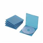 （まとめ）エレコム Blu-ray／DVD／CDケース（スリム／PP／1枚収納） CCD-JPCS5CBU【×10セット】