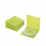 （まとめ）エレコム Blu-ray／DVD／CDケース（スリム／PP／1枚収納） CCD-JPCS5CGN【×10セット】