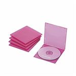 （まとめ）エレコム Blu-ray／DVD／CDケース（スリム／PP／1枚収納） CCD-JPCS5CPN【×10セット】