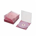 （まとめ）エレコム Blu-ray／DVD／CDケース（スリム／PS／1枚収納） CCD-JSCS10CPN【×10セット】