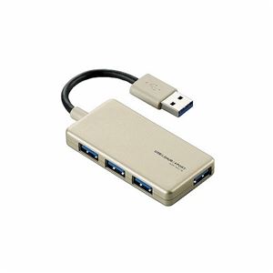 （まとめ）エレコム USB3.0対応4ポートUSBハブ U3H-A407BGD【×2セット】 - 拡大画像