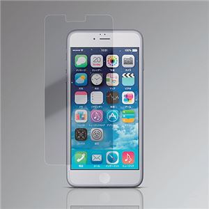 （まとめ）エレコム iPhone 6 Plus用フィルム／衝撃吸収BLカット光沢 PM-A14LFLBLGPN【×2セット】 - 拡大画像