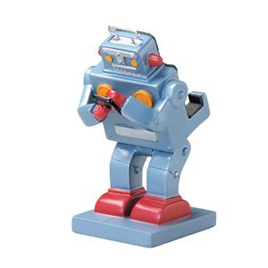 （まとめ）セトクラフト Motif. スマホスタンド（ロボット）ブルー SR-1083-190【×3セット】 - 拡大画像