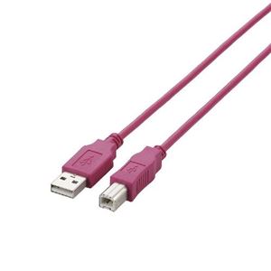 （まとめ）エレコム USB2.0ケーブル U2C-BN15PN【×5セット】 - 拡大画像