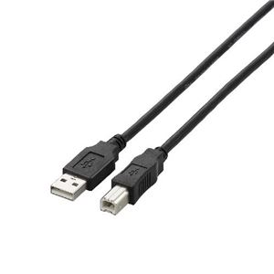 （まとめ）エレコム USB2.0ケーブル U2C-BN50BK【×5セット】 - 拡大画像