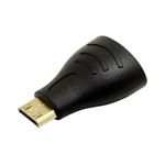 （まとめ）ミヨシ HDMI-HDMIミニ変換アダプタ ブラック HDA-MN／BK【×5セット】