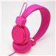 （まとめ）オーセラス販売 スマートフォン通話機能付 デザインヘッドホン ピンク H-20PK【×2セット】 - 縮小画像2