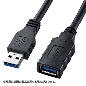 （まとめ）サンワサプライ USB3.0延長ケーブル0.5m KU30-EN05【×3セット】 - 拡大画像