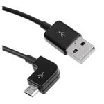 （まとめ）ネクストゼロワン MicroUSB ケーブル L字コネクター 1M CABL12538【×10セット】