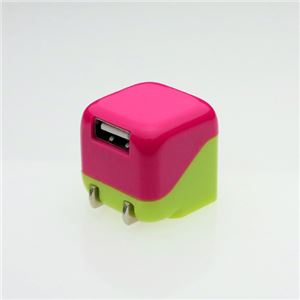（まとめ）エレス mini USB-ACアダプタ （ピンク） HBTOYS703012【×3セット】 - 拡大画像