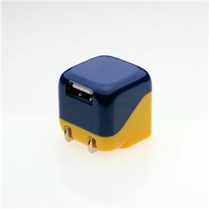 （まとめ）エレス mini USB-ACアダプタ （ブルー） HBTOYS703043【×3セット】 - 拡大画像