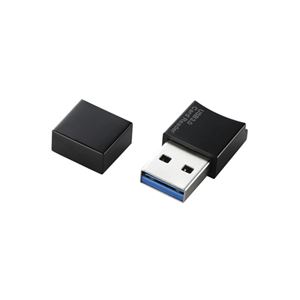 （まとめ）エレコム USB3.0対応microSD専用メモリカードリーダ MR3-C008BK【×3セット】 - 拡大画像