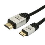 （まとめ）HORIC HDMI MINIケーブル 2m シルバー HDM20-015MNS【×5セット】