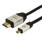 （まとめ）HORIC HDMI MICROケーブル 2m シルバー HDM20-040MCS【×5セット】