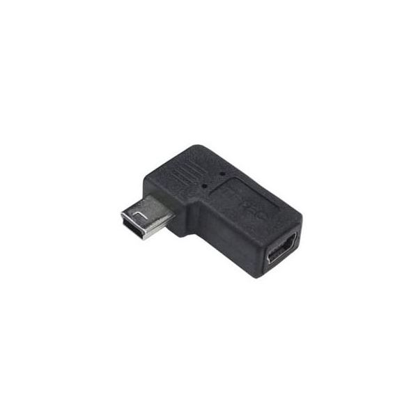 (まとめ)変換名人 変換プラグ USB mini5pin 左L型(フル結線) USBM5-LLF(×20セット) b04