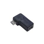 （まとめ）変換名人 変換プラグ USB mini5pin→microUSB 左L型 USBM5-MCLLF【×20セット】