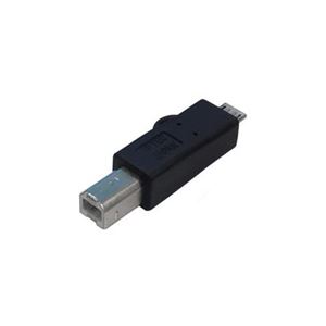 （まとめ）変換名人 変換プラグ USB B（オス）→microUSB（オス） USBBA-MCA【×10セット】 - 拡大画像