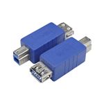 （まとめ）変換名人 変換プラグ USB3.0 A（メス）-B（オス） USB3AB-BA【×10セット】