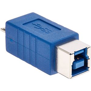 （まとめ）変換名人 変換プラグ USB3.0 B（メス）-micro（オス） USB3BB-MCA【×10セット】 - 拡大画像