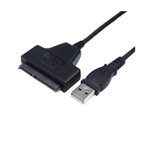 （まとめ）変換名人 変換ケーブル USB2.0 to SATA USB2-SATA【×3セット】 - 拡大画像