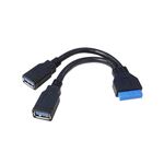 （まとめ）変換名人 M／B アクセサリー USB3.0 ピンヘッダケーブル MB-USB3／CA【×5セット】