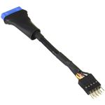 （まとめ）変換名人 M／B USB変換 USB3.0（20p） to 2.0（10p） MB-USB3／2【×10セット】