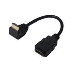 （まとめ）変換名人 HDMI L型ケーブル延長20（下L） HDMI-CA20DL【×5セット】