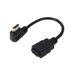 （まとめ）変換名人 HDMI L型ケーブル延長20（左L） HDMI-CA20LL【×5セット】