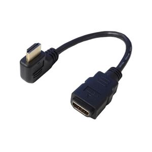 （まとめ）変換名人 HDMI L型ケーブル延長20（右L） HDMI-CA20RL【×5セット】 - 拡大画像