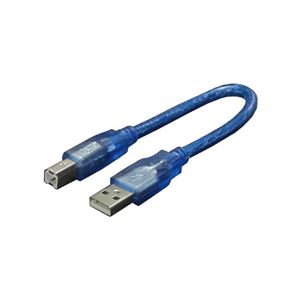 （まとめ）変換名人 ケーブル USB A（オス）→USB B（オス） USBA-B／CA20【×20セット】 - 拡大画像