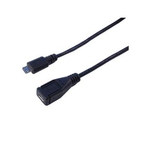 （まとめ）変換名人 USBmicro延長ケーブル90（フル結線） USBMC／CA90F【×10セット】 - 拡大画像