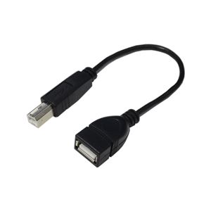（まとめ）変換名人 USBケーブル20 A（メス） to B（オス） USBAB／BA20【×10セット】 - 拡大画像