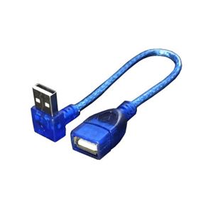 （まとめ）変換名人 USB L型ケーブル延長20（上L） USBA-CA20UL【×10セット】 - 拡大画像