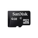 （まとめ）SanDisk microSDHC 4GB UHS-1 C4 SDアダプター付 プラケース入り SDSDQAB-004G-BULK【×5セット】