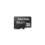 （まとめ）SanDisk microSDHC 32GB UHS-1 C4 SDアダプター付 プラケース入り SDSDQAB-032G-BULK【×2セット】