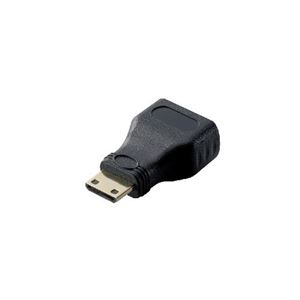 （まとめ）エレコム HDMI変換アダプタ（タイプA-タイプC） AD-HDAC3BK【×5セット】 - 拡大画像