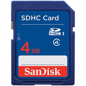 （まとめ）SanDisk SDHCカード 4GB Class4 海外パッケージ SDSDB-004G-B35【×5セット】 - 拡大画像