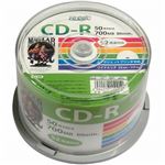 （まとめ）HI DISC CD-R 700MB 50枚スピンドル データ用 52倍速対応 白ワイドプリンタブル HDCR80GP50【×5セット】