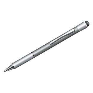 (まとめ)サンワサプライ シャープペン付きタッチペン(シルバー) PDA-PEN40SV【×2セット】 商品画像