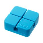 （まとめ）山崎実業 コードホルダー ウェブ S 2個組 ブルー YJ-02668【×5セット】