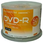 （まとめ）PREMIUM HIDISC 高品質 DVD-R 4.7GB 50枚スピンドル データ用 1-16倍速対応 白ワイドプリンタブル HDVDR47JNP50【×3セット】